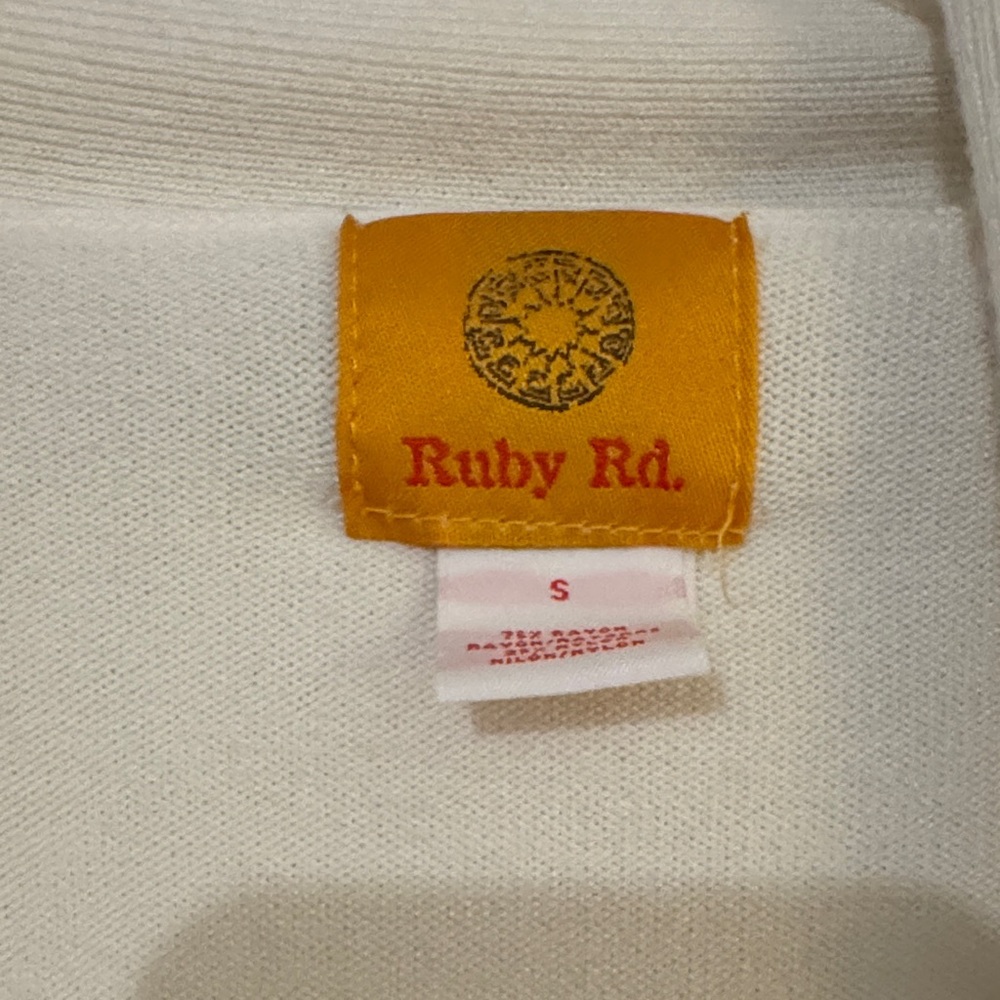 Ruby Rd. Cream Open-Front Sweater - Picture 2 of 6